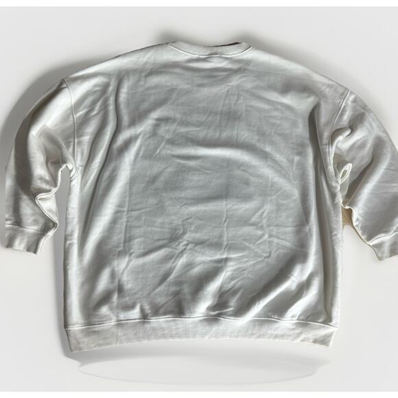 Blue B Howdy Sweatshirt White Pink Sequin Cowboy Hat Western Graphic Size L - Picture 2 of 7